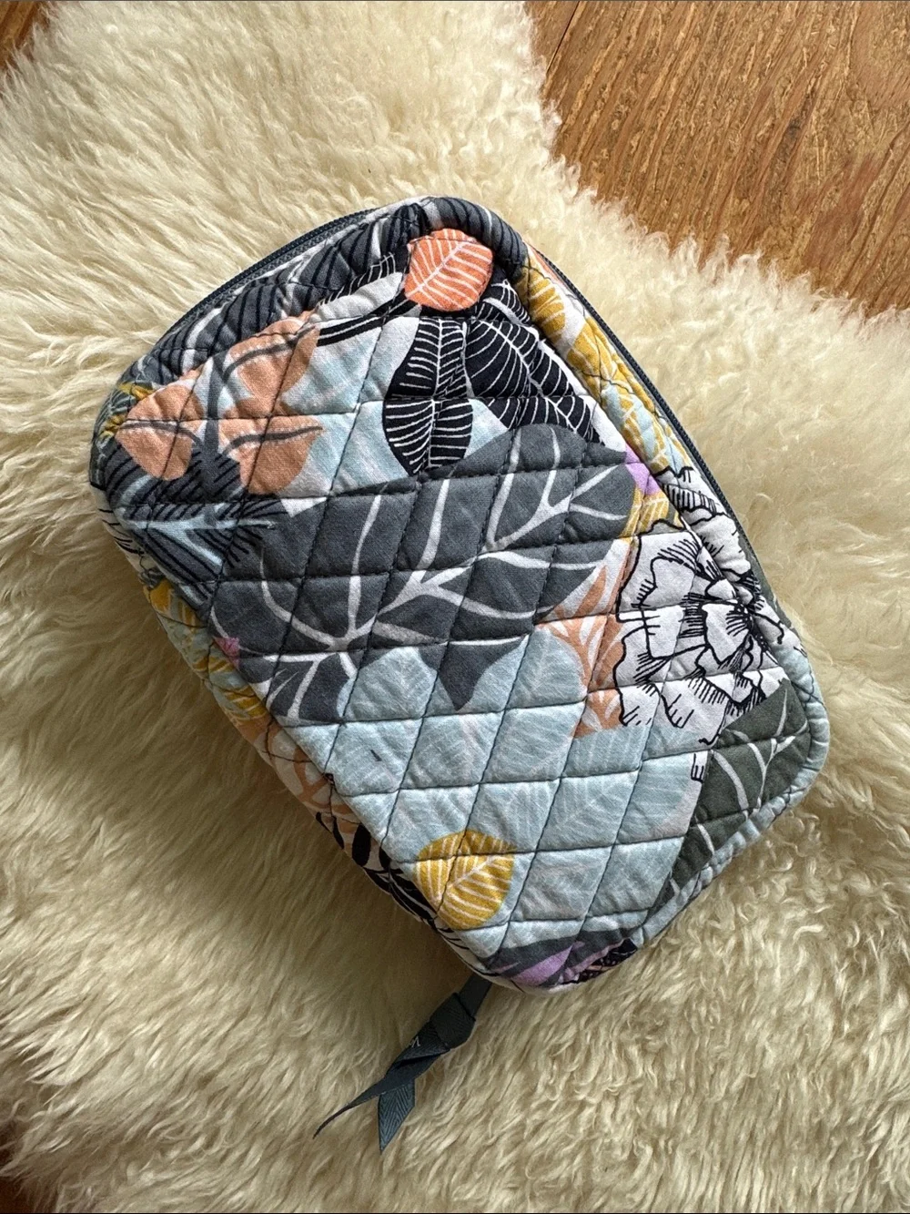 Vera Bradley Quilted Palm Floral Organizer Pouch